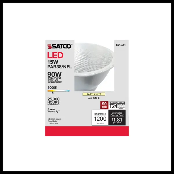 15 Watt - PAR38 LED - 3000K - 25 deg. Beam Angle - Medium base - 120 Volt - Image 6