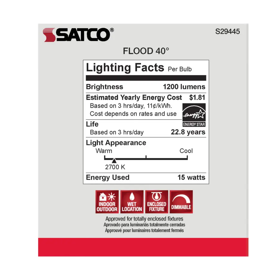 15 Watt - PAR38 LED - 2700K - 40 deg. Beam Angle - Medium base - 120 Volt - Image 9