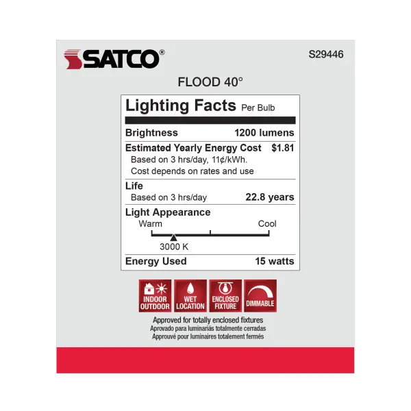 15 Watt - PAR38 LED - 3000K - 40 deg. Beam Angle - Medium base - 120 Volt - Image 9