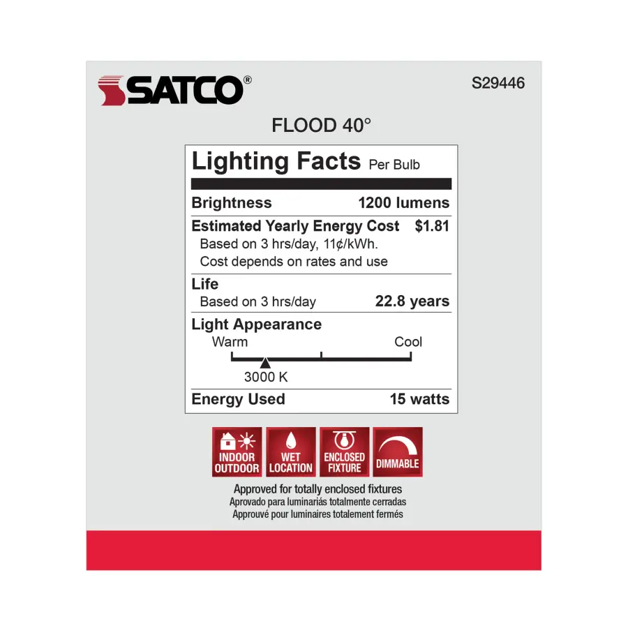 15 Watt - PAR38 LED - 3000K - 40 deg. Beam Angle - Medium base - 120 Volt - Image 9