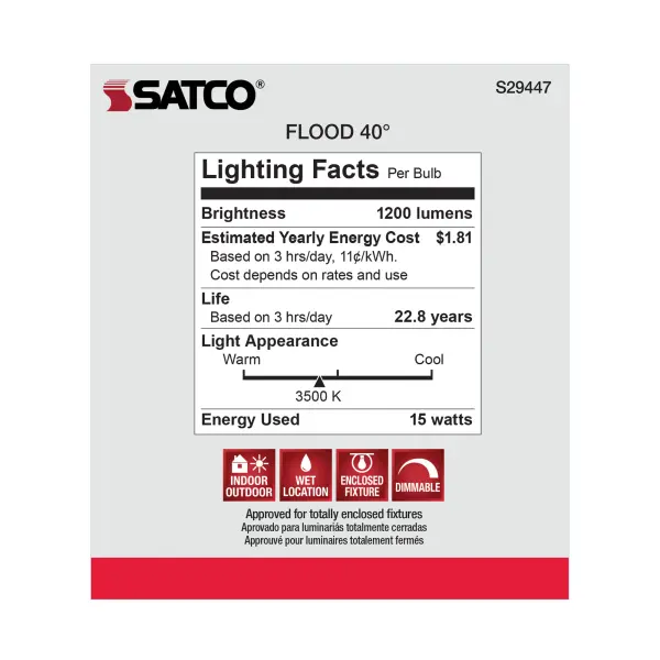15 Watt - PAR38 LED - 3500K - 40 deg. Beam Angle - Medium base - 120 Volt - Image 9