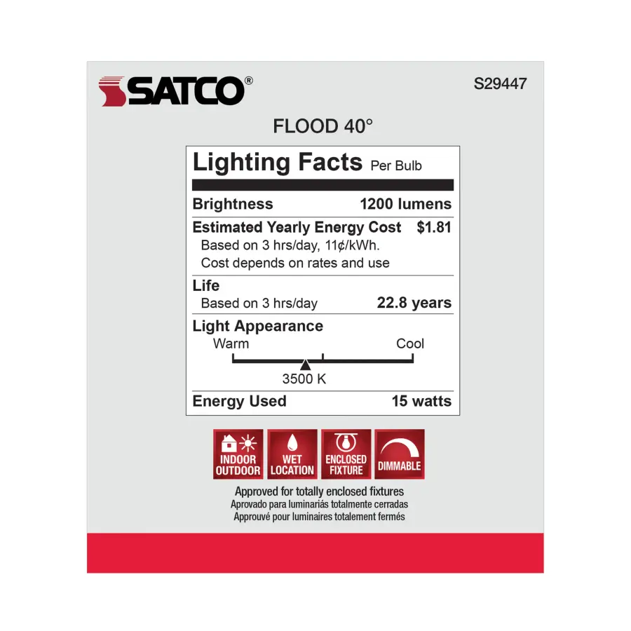 15 Watt - PAR38 LED - 3500K - 40 deg. Beam Angle - Medium base - 120 Volt - Image 9