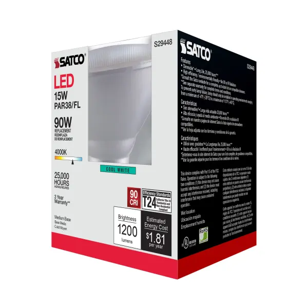 15 Watt - PAR38 LED - 4000K - 40 deg. Beam Angle - Medium base - 120 Volt - Image 11