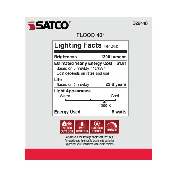 15 Watt - PAR38 LED - 4000K - 40 deg. Beam Angle - Medium base - 120 Volt - Image 9