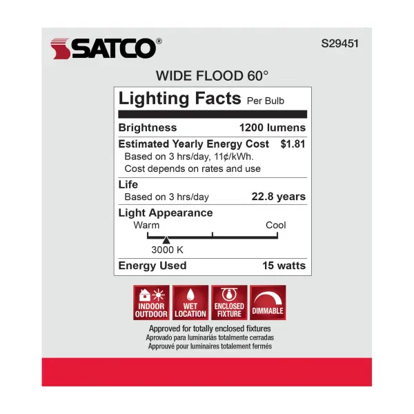 15 Watt - PAR38 LED - 3000K - 60 deg. Beam Angle - Medium base - 120 Volt - Image 9