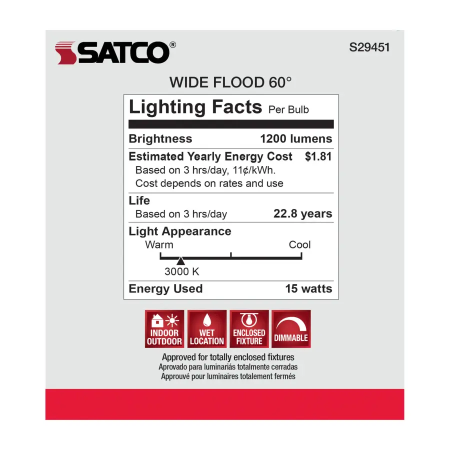 15 Watt - PAR38 LED - 3000K - 60 deg. Beam Angle - Medium base - 120 Volt - Image 9