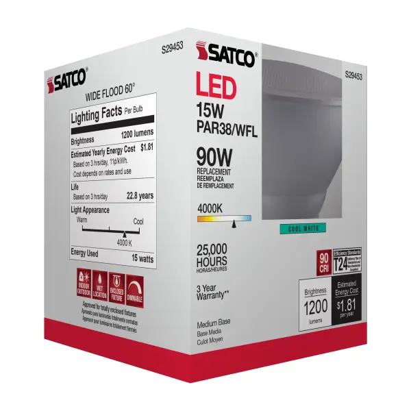 15 Watt - PAR38 LED - 4000K - 60 deg. Beam Angle - Medium base - 120 Volt - Image 11