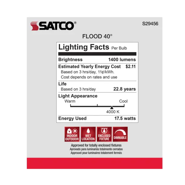 17.5 Watt - PAR38 LED - 4000K - 40 deg. Beam Angle - Medium base - 120 Volt - Image 9