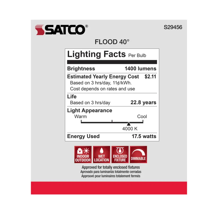 17.5 Watt - PAR38 LED - 4000K - 40 deg. Beam Angle - Medium base - 120 Volt - Image 9