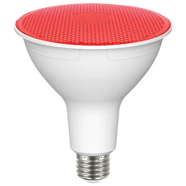 11.5 Watt PAR38 LED - Red - 90 degree Beam Angle - Medium base - 120 Volt - Image 1