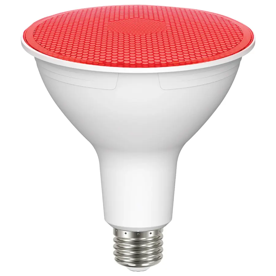 11.5 Watt PAR38 LED - Red - 90 degree Beam Angle - Medium base - 120 Volt - Image 1