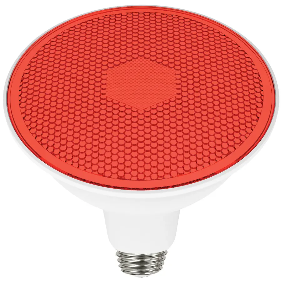 11.5 Watt PAR38 LED - Red - 90 degree Beam Angle - Medium base - 120 Volt - Image 3