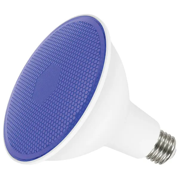 11.5 Watt PAR38 LED - Blue - 90 degree Beam Angle - Medium base - 120 Volt - Image 2