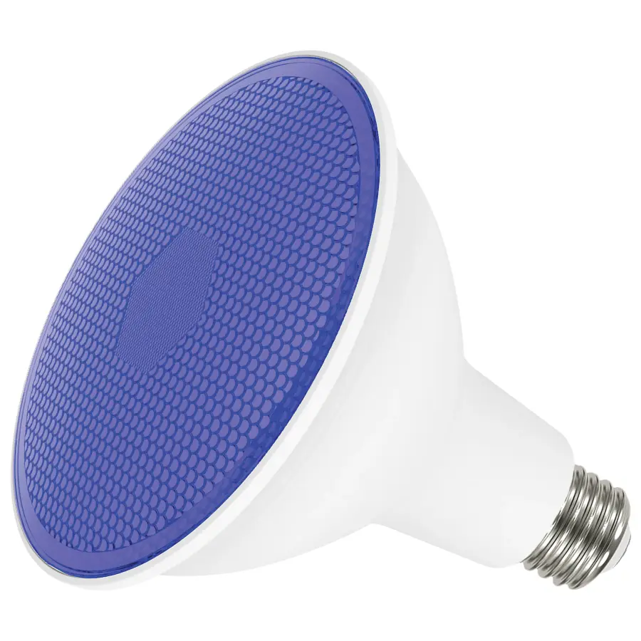 11.5 Watt PAR38 LED - Blue - 90 degree Beam Angle - Medium base - 120 Volt - Image 2