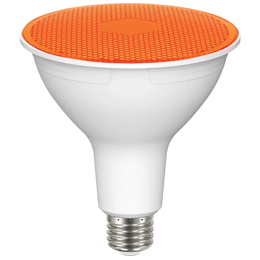 11.5 Watt PAR38 LED - Amber - 90 degree Beam Angle - Medium base - 120 Volt - Image 1