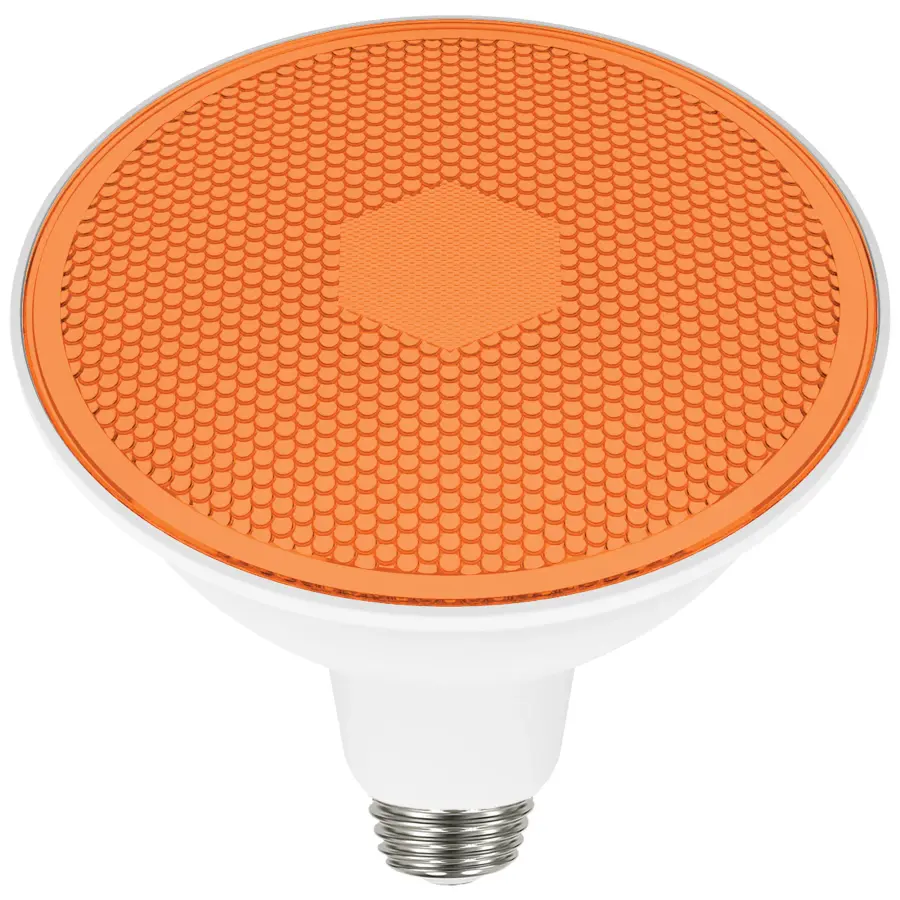11.5 Watt PAR38 LED - Amber - 90 degree Beam Angle - Medium base - 120 Volt - Image 3