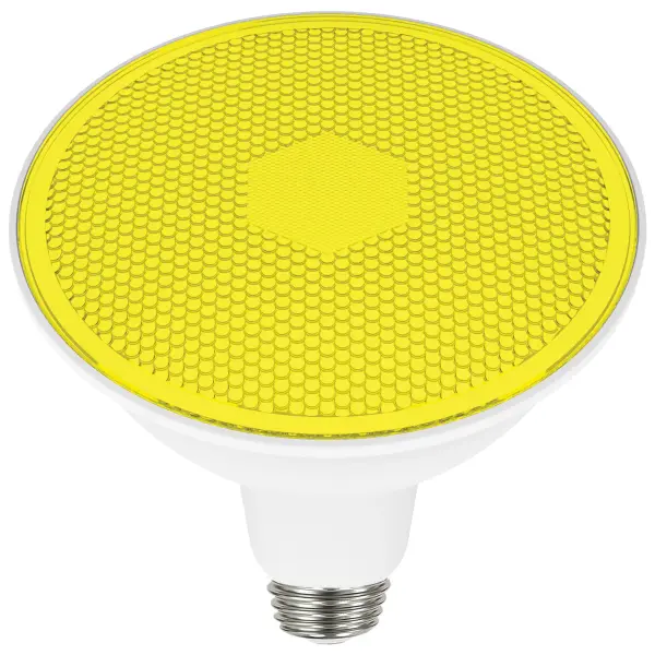 11.5 Watt PAR38 LED - Yellow - 90 degree Beam Angle - Medium base - 120 Volt - Image 3