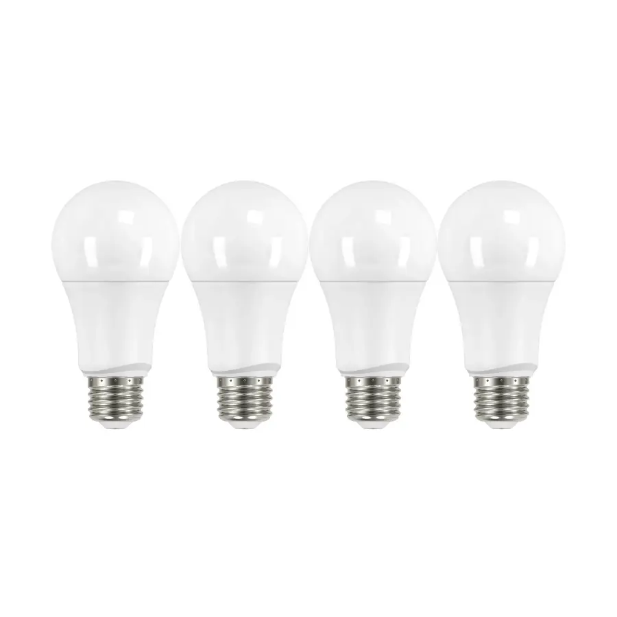 9.5 Watt - A19 LED - Frosted - 4000K - Medium base - 220 deg. Beam Angle - 120 Volt - Non-Dimmable - 4-Pack - Image 2