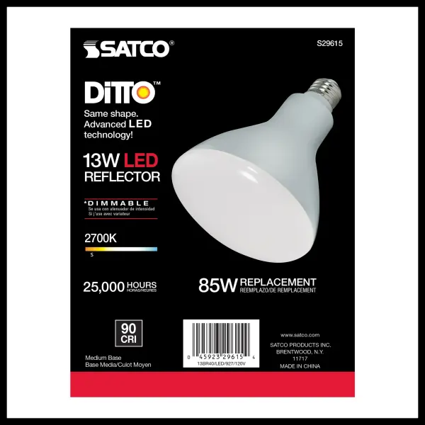 13 Watt - BR40 LED - 2700K - Medium base - 120 Volt - Image 3
