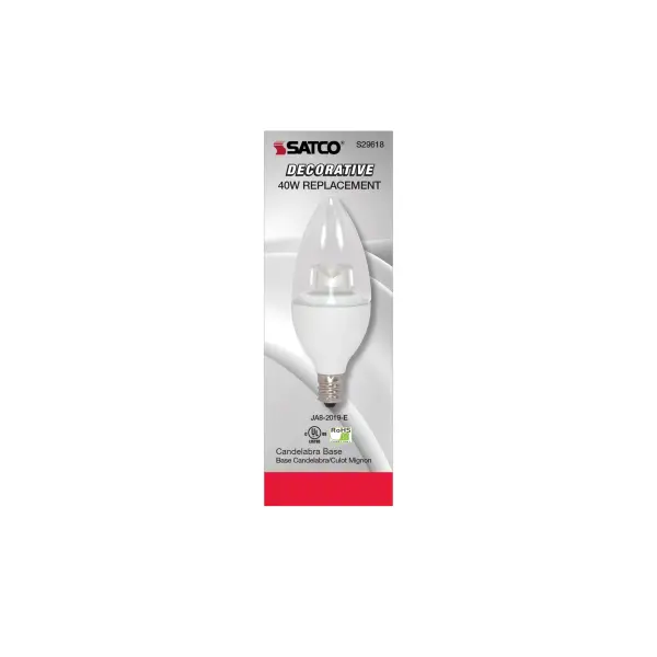 3.5 Watt LED Candle - 2700K - Candelabra base - 120 Volt - Image 3