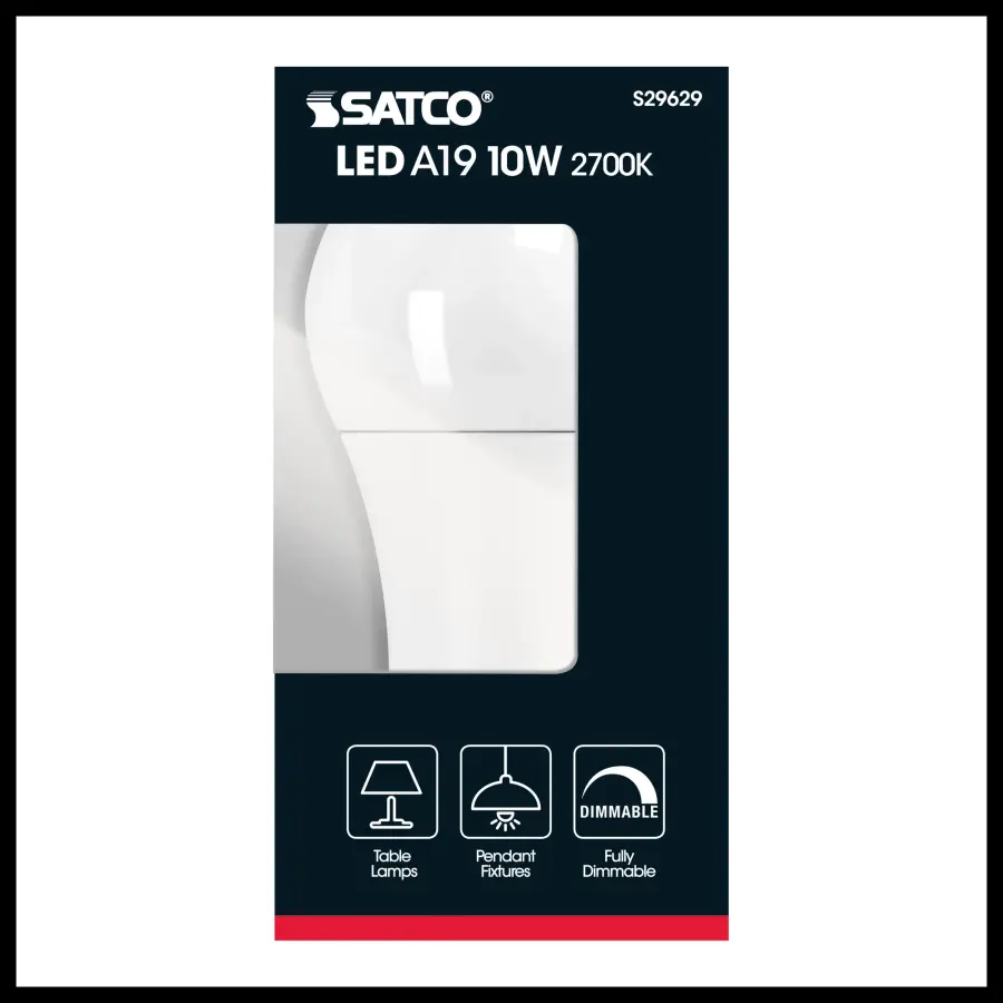 10 Watt - A19 LED - 2700K - Medium base - 240 deg. Beam Angle - 120 Volt - Image 5