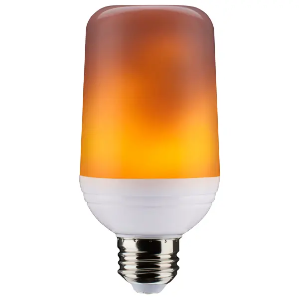 2.5 Watt LED Flame Bulb - T19 - Medium Base - 120 Volt - Image 1