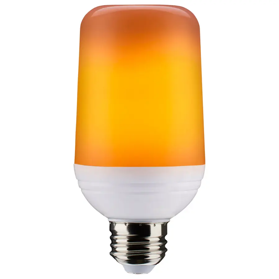 2.5 Watt LED Flame Bulb - T19 - Medium Base - 120 Volt - Image 2