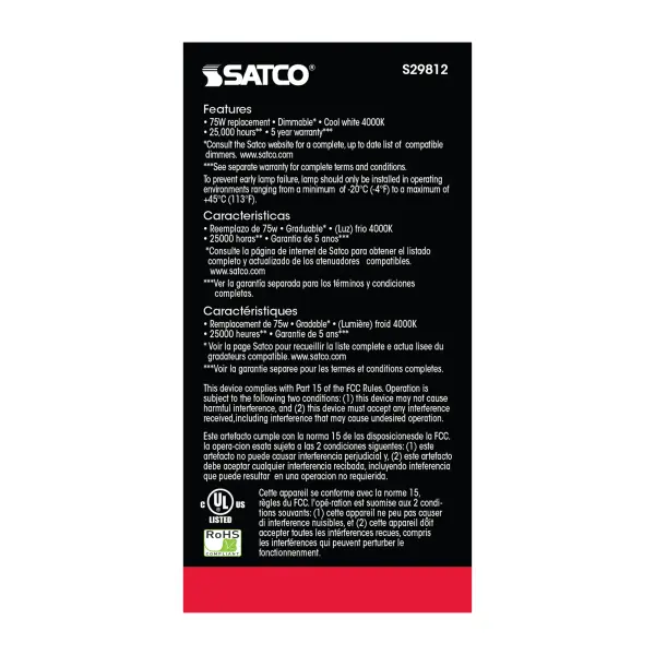 11 Watt - A19 LED - 4000K - Medium base - 220 deg. Beam Angle - 120 Volt - Image 4