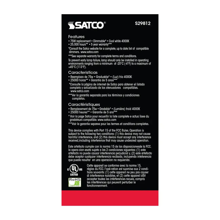 11 Watt - A19 LED - 4000K - Medium base - 220 deg. Beam Angle - 120 Volt - Image 4