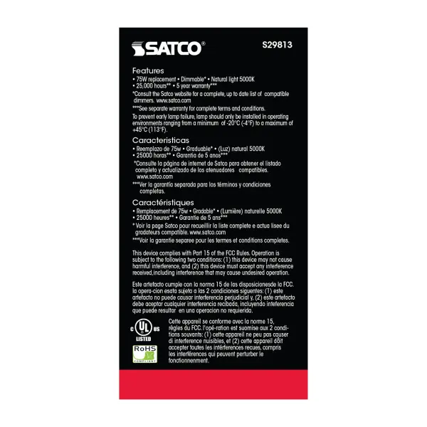 11 Watt - A19 LED - 5000K - Medium base - 220 deg. Beam Angle - 120 Volt - Image 6