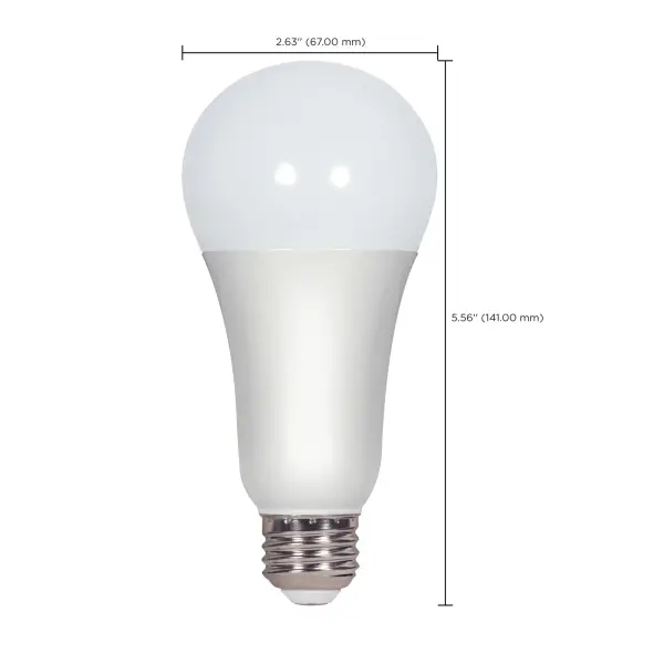 15 Watt - A19 LED - Frosted - 2700K - Medium base - 220 deg. Beam Angle - 120 Volt - Image 8