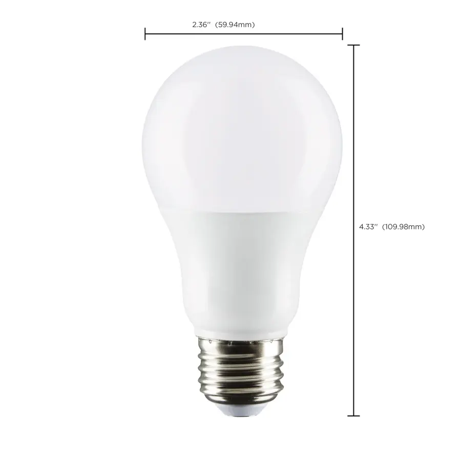 6 Watt - A19 LED - 3000K - Medium base - 220 deg. Beam Angle - 120 Volt - Image 8