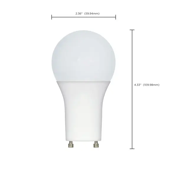 9.8 Watt - A19 LED - 2700K - GU24 base - 220 deg. Beam Angle - 120 Volt - Image 6