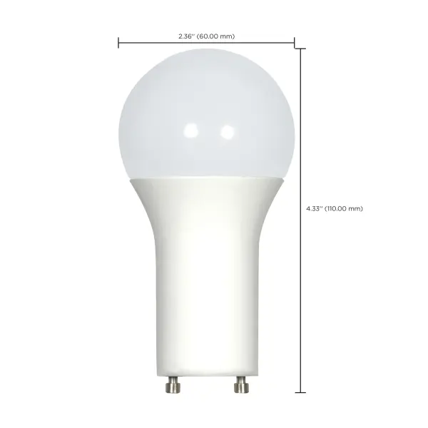 9.8 Watt - A19 LED - 3500K - GU24 base - 220 deg. Beam Angle - 120 Volt - Image 10