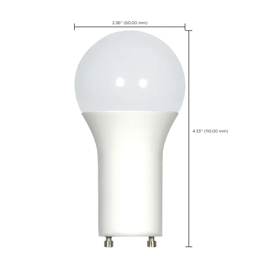 9.8 Watt - A19 LED - 3500K - GU24 base - 220 deg. Beam Angle - 120 Volt - Image 10