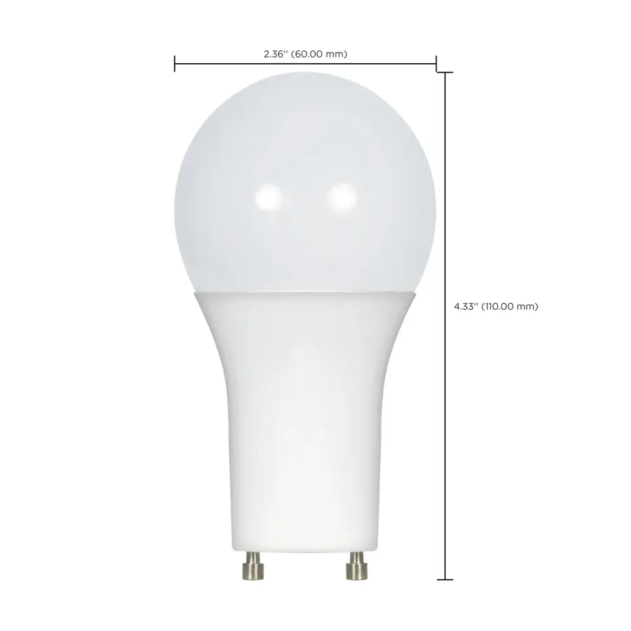 9.8 Watt - A19 LED - 3000K - GU24 base - 220 deg. Beam Angle - 120 Volt - Image 9