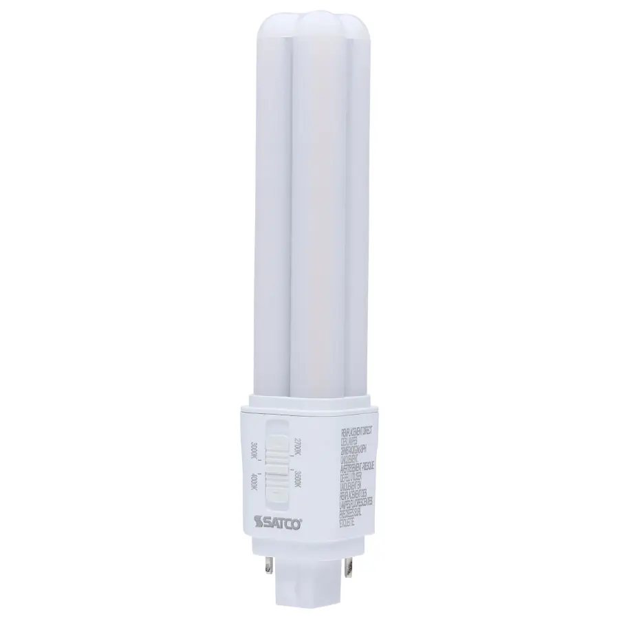 9 Watt LED PL - 27K/3K/35K/4K CCT Selectable - G24d Base - Type B - 120-277 Volt - Image 1