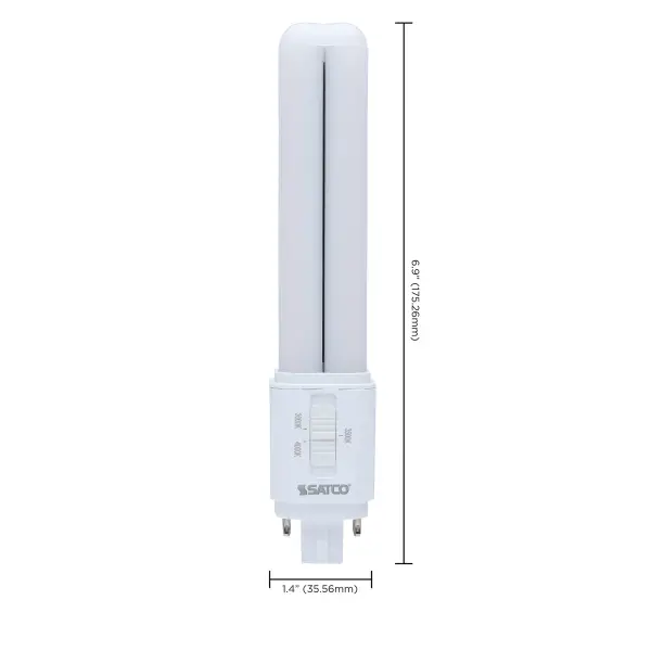9 Watt LED PL - 27K/3K/35K/4K CCT Selectable - G24d Base - Type B - 120-277 Volt - Image 12