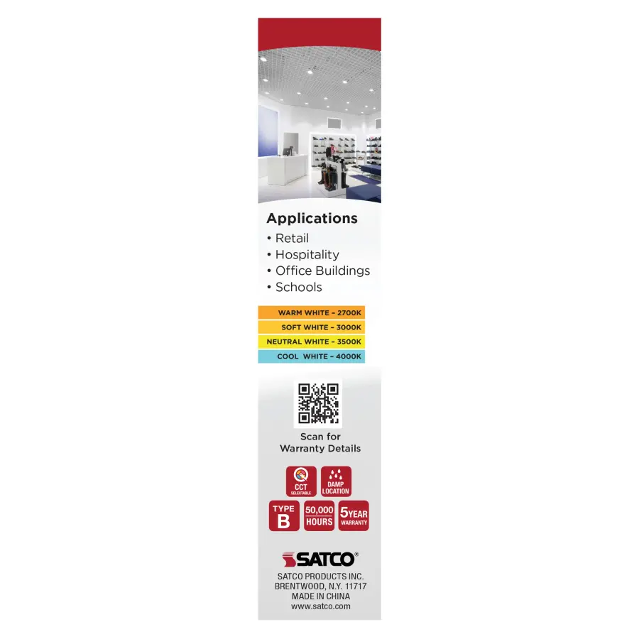 9 Watt LED PL - 27K/3K/35K/4K CCT Selectable - G24d Base - Type B - 120-277 Volt - Image 7
