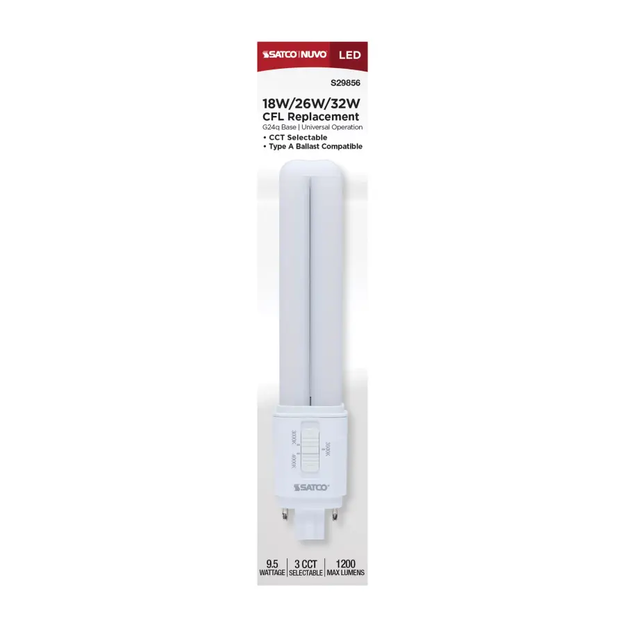 9.5 Watt LED PL - 30K/35K/40K CCT Selectable - G24q Base - Type A - Image 5