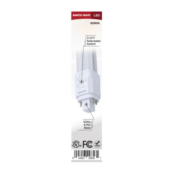 9.5 Watt LED PL - 30K/35K/40K CCT Selectable - G24q Base - Type A - Image 6