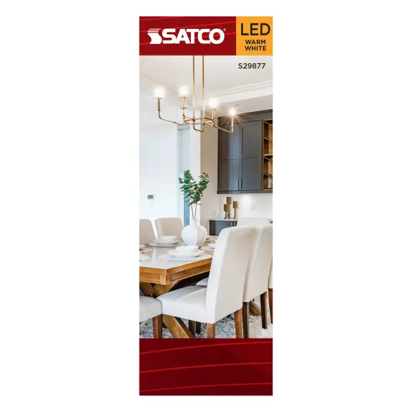 4.5 Watt B11 LED Filament - Clear - Candelabra base - 2700K - 350 Lumens - 120 Volt - Image 3