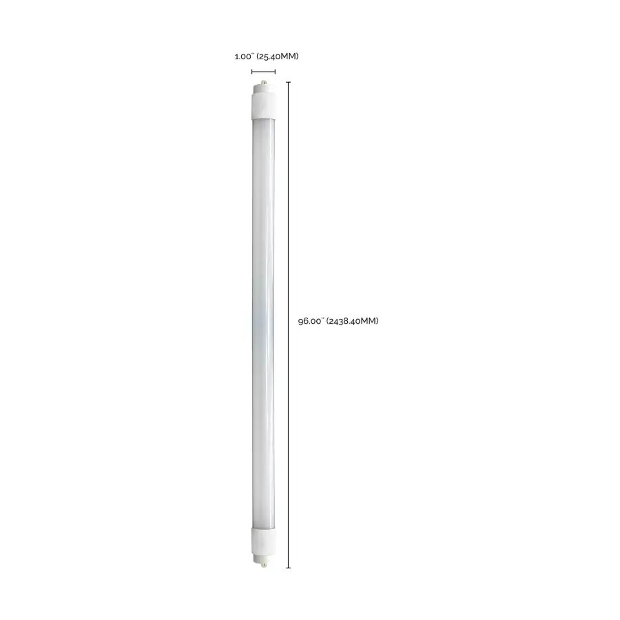 40 Watt - 8 Foot - T8 LED - Single pin base - 5000K - 50000 Average rated hours - 5500 Lumens - Type B - Ballast Bypass - Double Ended Wiring - DLC 5.1 - Image 7