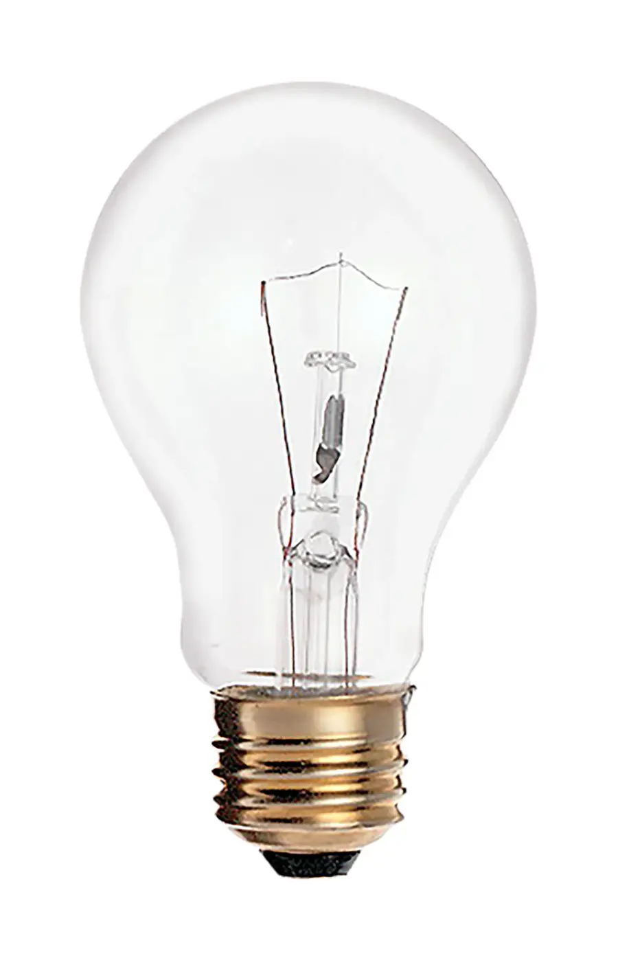 60 Watt A19 Incandescent - Clear - 8000 Average rated hours - 595 Lumens - Medium base - 120 Volt