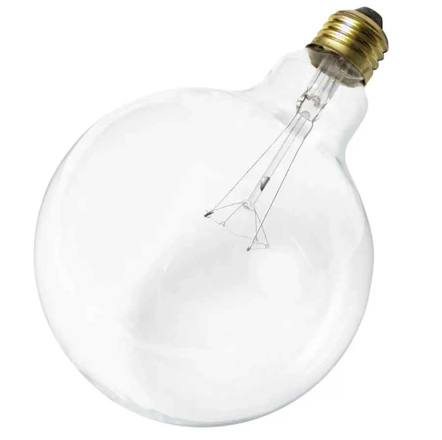 40 Watt G40 Incandescent - Clear - 4000 Average rated hours - 300 Lumens - Medium base - 120 Volt