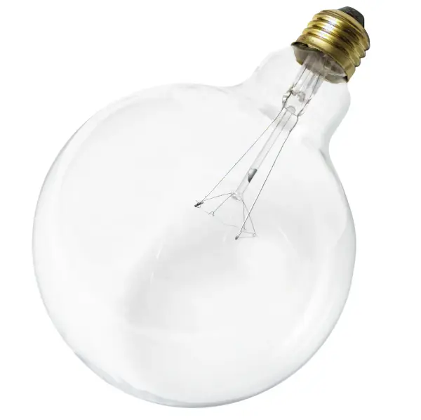 60 Watt G40 Incandescent - Clear - 4000 Average rated hours - 580 Lumens - Medium base - 120 Volt