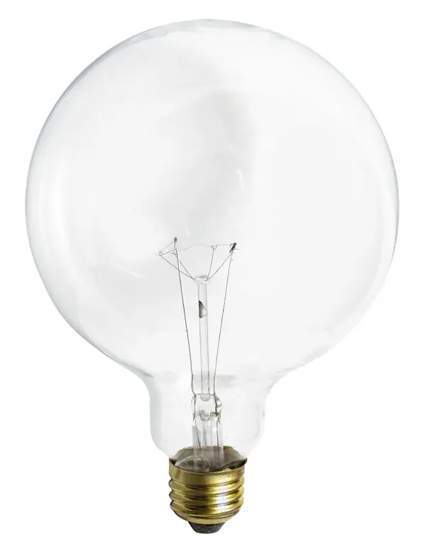 150 Watt G40 Incandescent - Clear - 4000 Average rated hours - 1700 Lumens - Medium base - 120 Volt