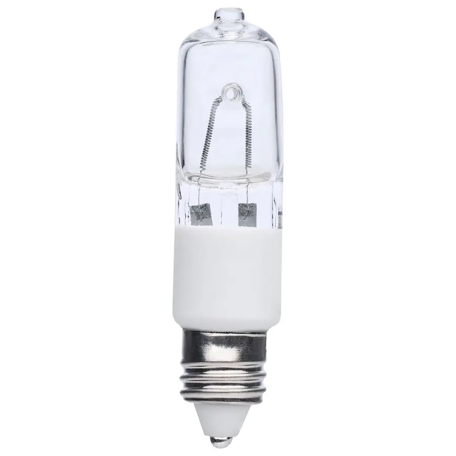 150 Watt - Halogen - T4 1/2 - Clear - 2000 Average rated hours - 2700 Lumens - Mini Candelabra base - 120 Volt