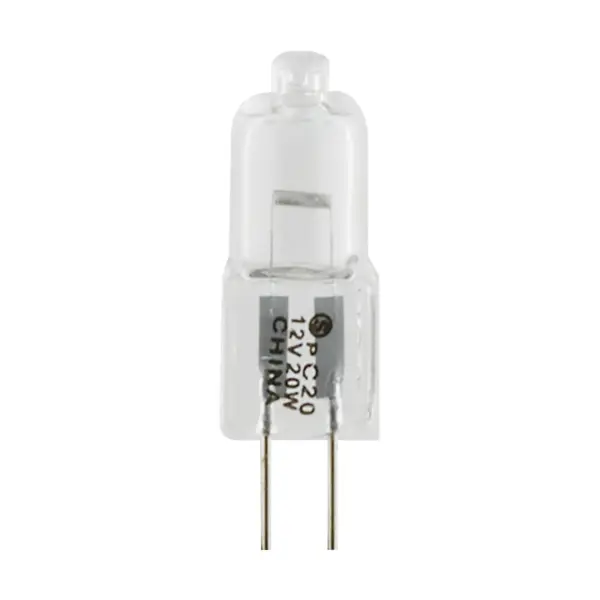 20 Watt - Halogen - T3 - Clear - 2000 Average rated hours - 300 Lumens - Bi Pin G4 base - 12 Volt