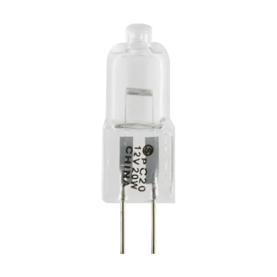 20 Watt - Halogen - T3 - Clear - 2000 Average rated hours - 300 Lumens - Bi Pin G4 base - 12 Volt - Image 1